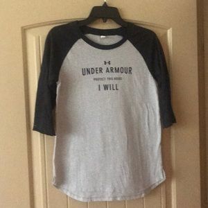 Under Armor ladies baseball tee.